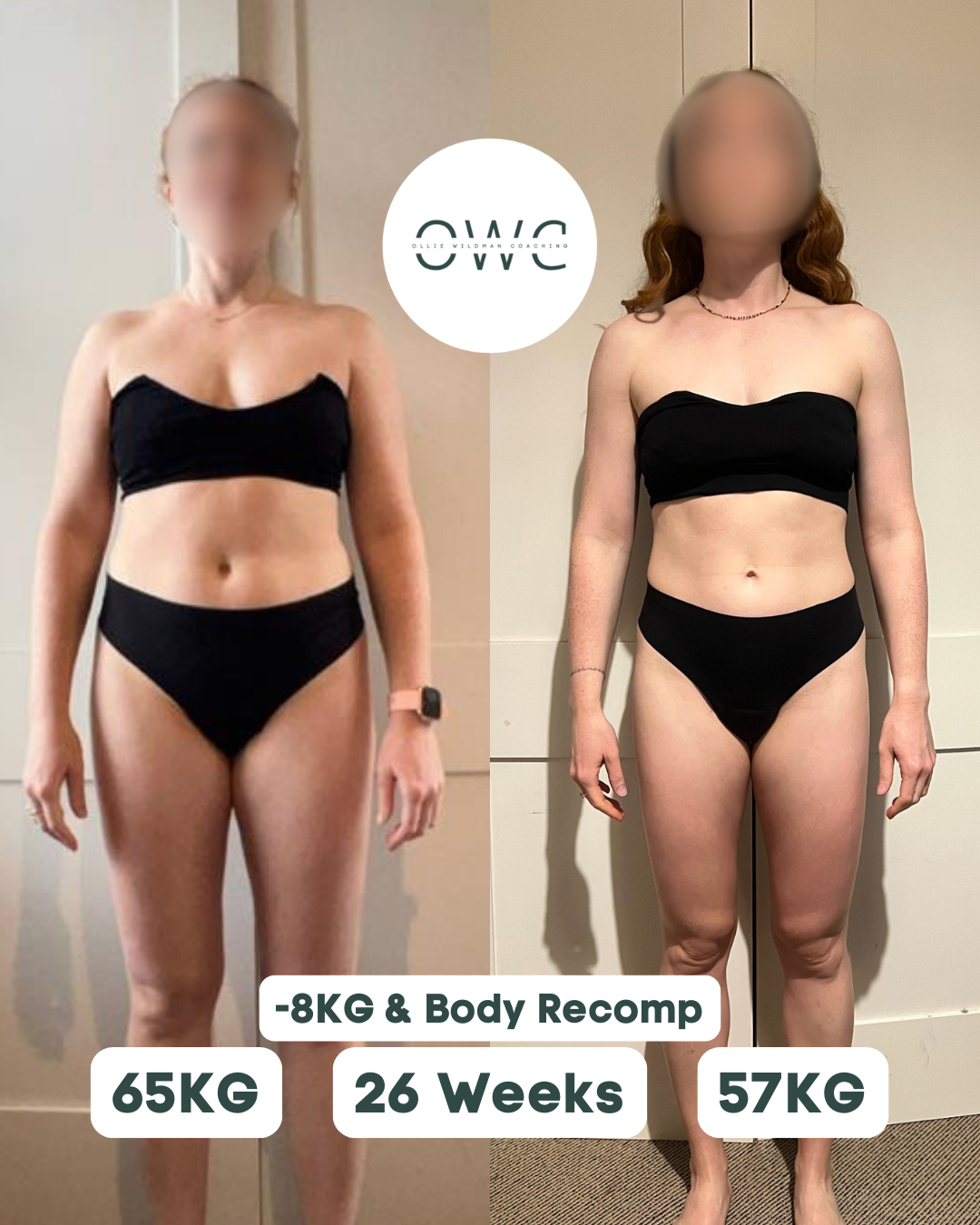 Ashley — before and after transformation