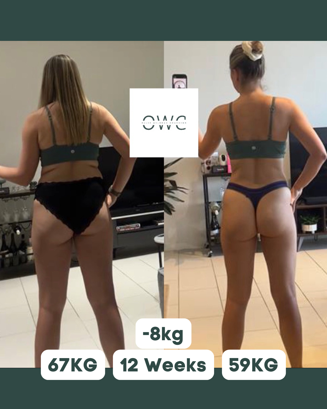 Holly — before and after transformation