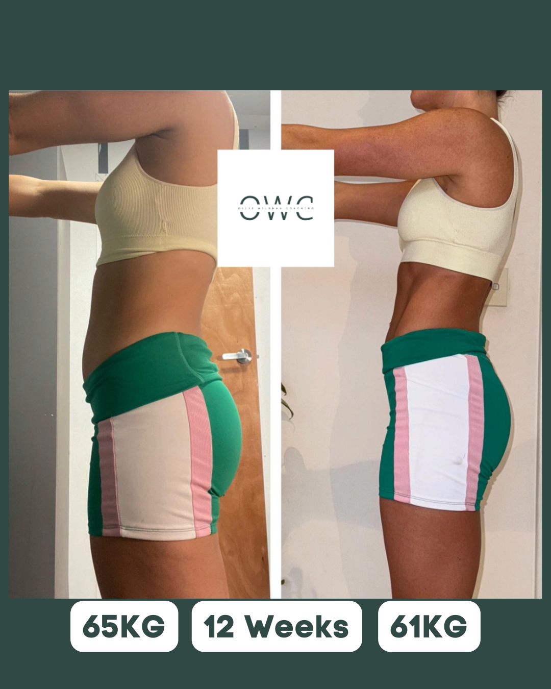 Izzy — before and after transformation